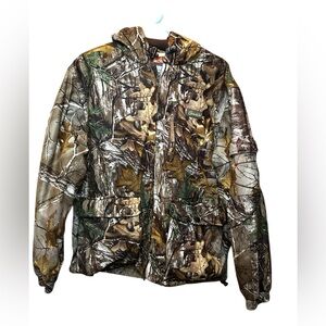 Gamehide Hunting Jacket Adult Medium Brown Lined‎ Mossy Oak Hushhide